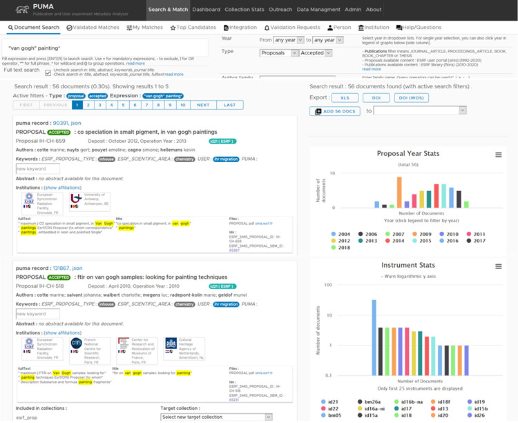 Figure 2: PUMA advanced search query.